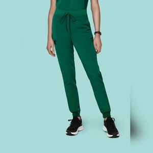 MANDALA Nine Pockets Joggers Green. Size Small Petite